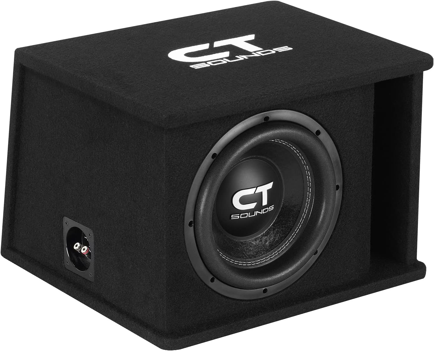 CT Sounds Single 10 1300W Loaded Tropo Series Ported Car Subwoofer Box - TROPO-1X10D2