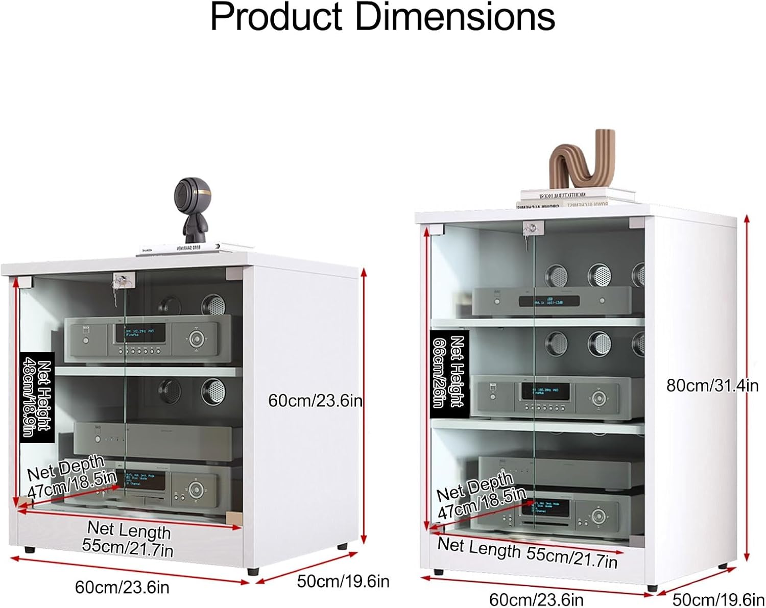 LHXLSH Media Storage Cabinet