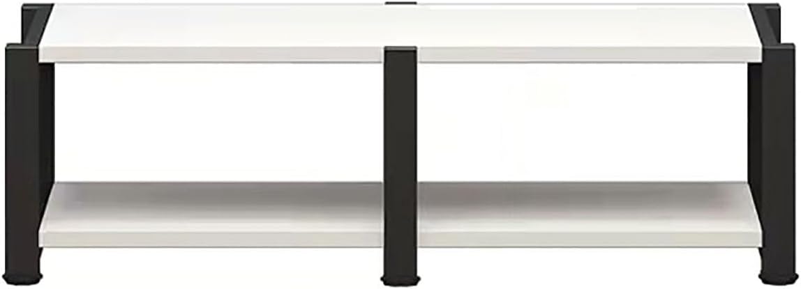 Audio Rack with Storage Floor-Standing Audio Rack Rack Audio Tower with Shelves Corner Audio Tower Movable Corner TV Stand for Living Room/Home/Office/Gaming/Recording Room.(White