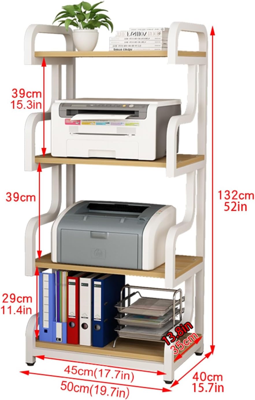 JIAHESHYP 4-Tier AV Media Cabinet Stand