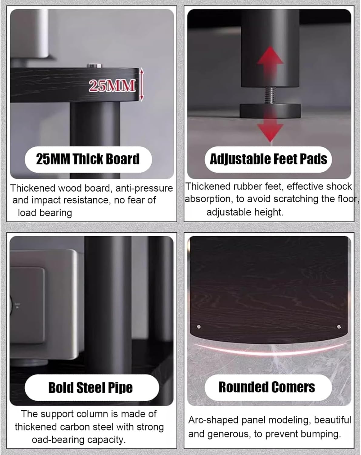 XingLi Audio-Video Media Stand With Adjustable Shelves