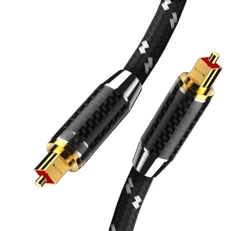 LOKLNEYK Digital Optical Audio SPDIF Fibre Cable for HiFi5.1 7.1 Amplifiers Blu-ray Player(1.5m)