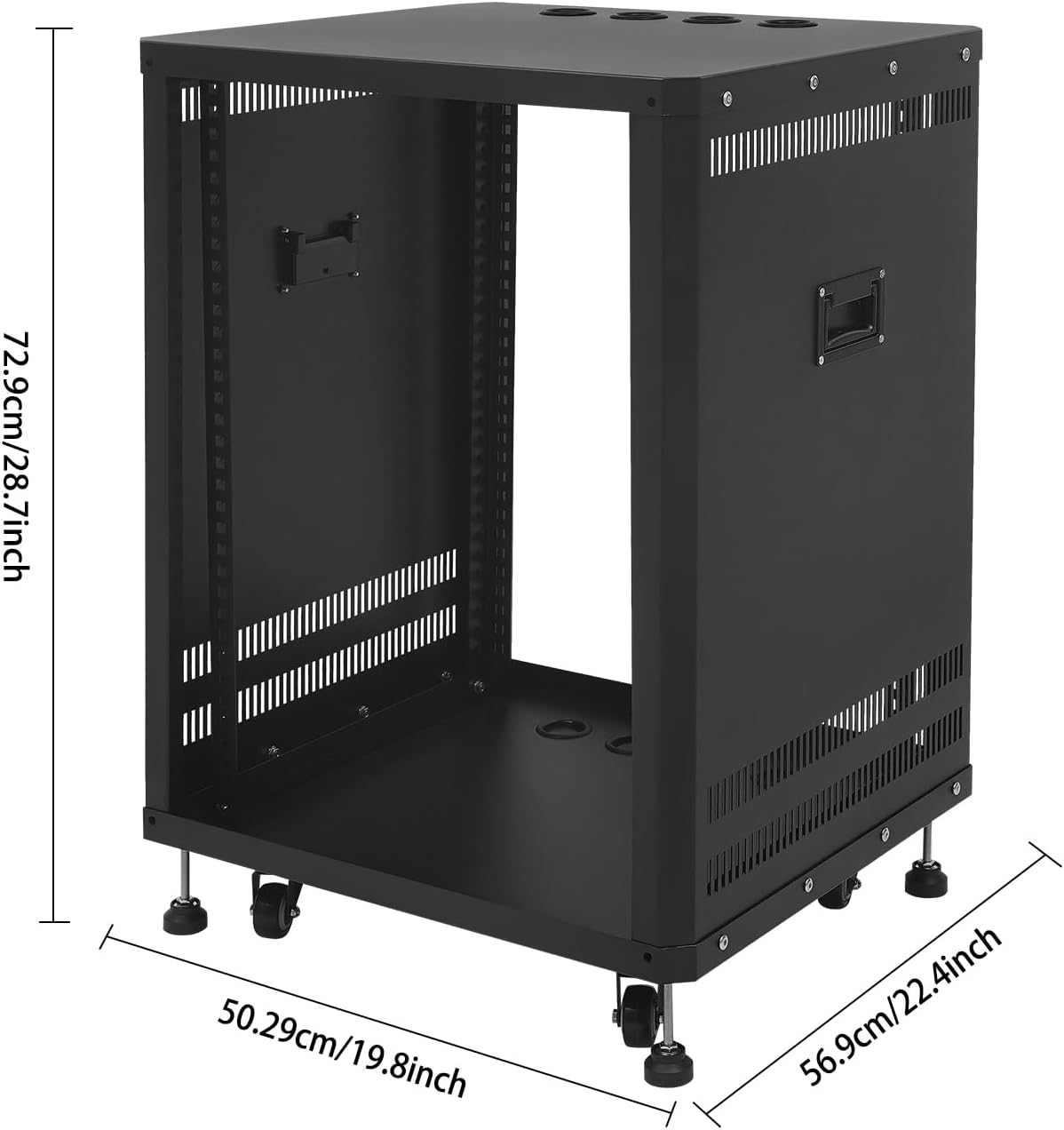 Sootvp 15U DJ Equipment Rack