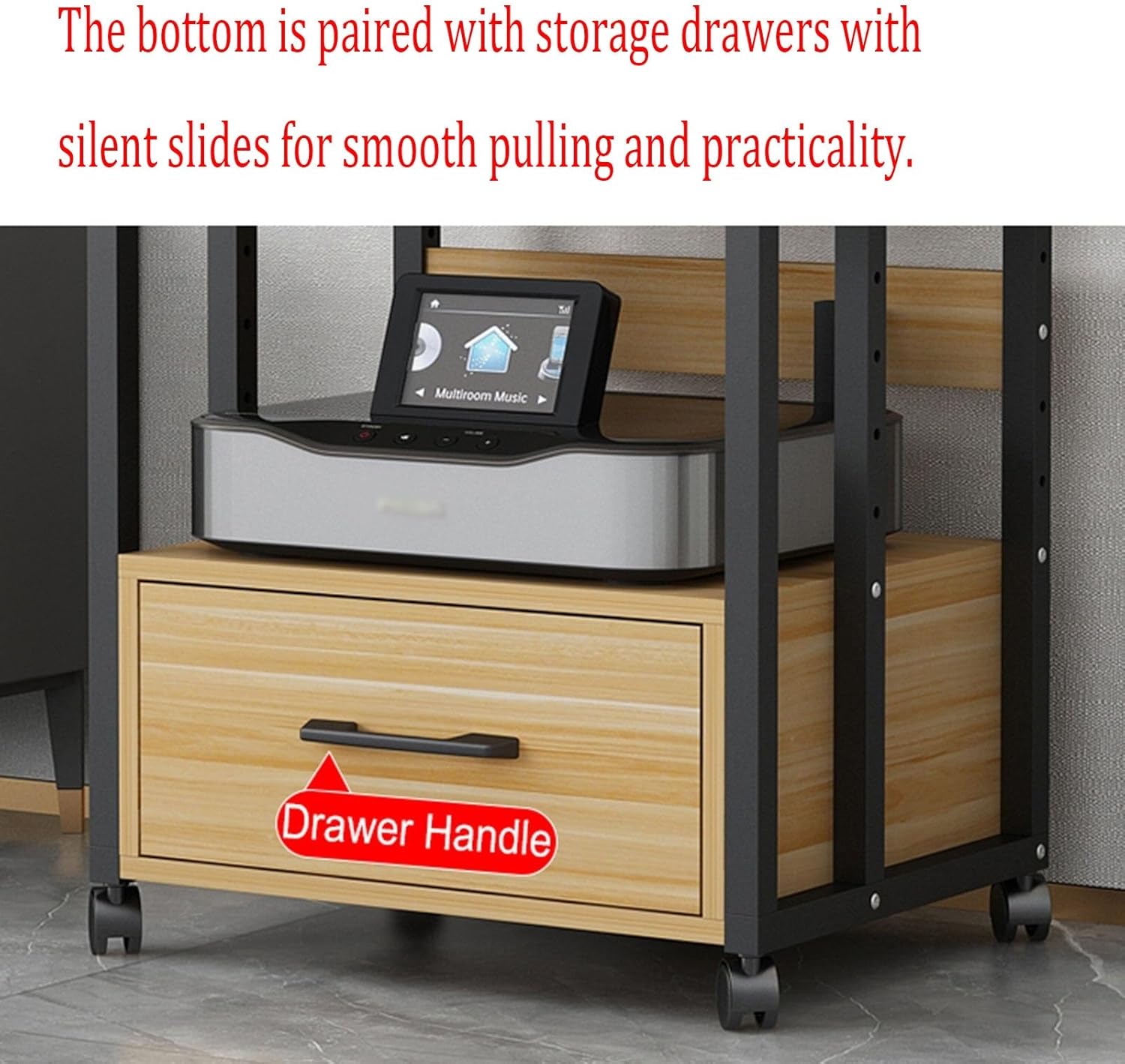 4-Tier AV Media Stand