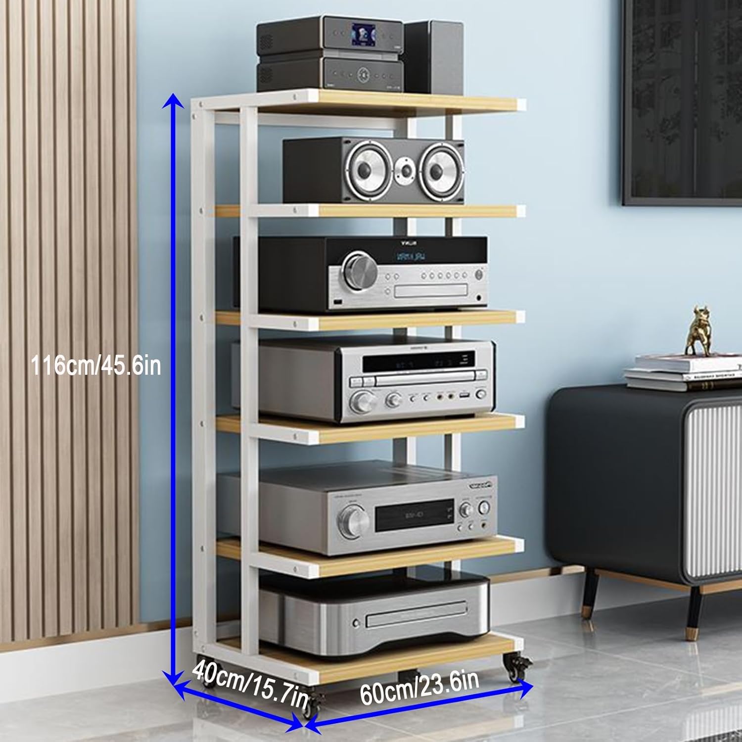 LYXWGRZD 6 Tier Media Stand
