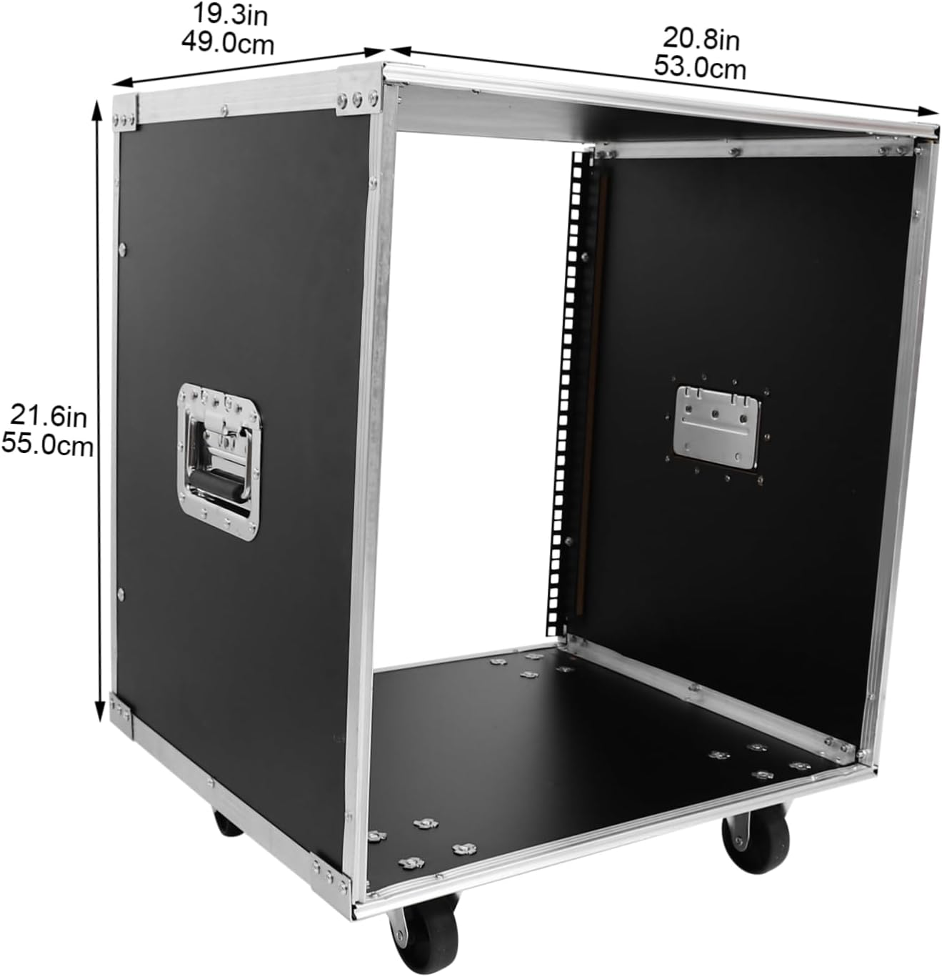 Ciieeo Open Frame Audio Cabinet Gear Rack Server Rack Mobile Stereo Cabinet Storage for Mixers