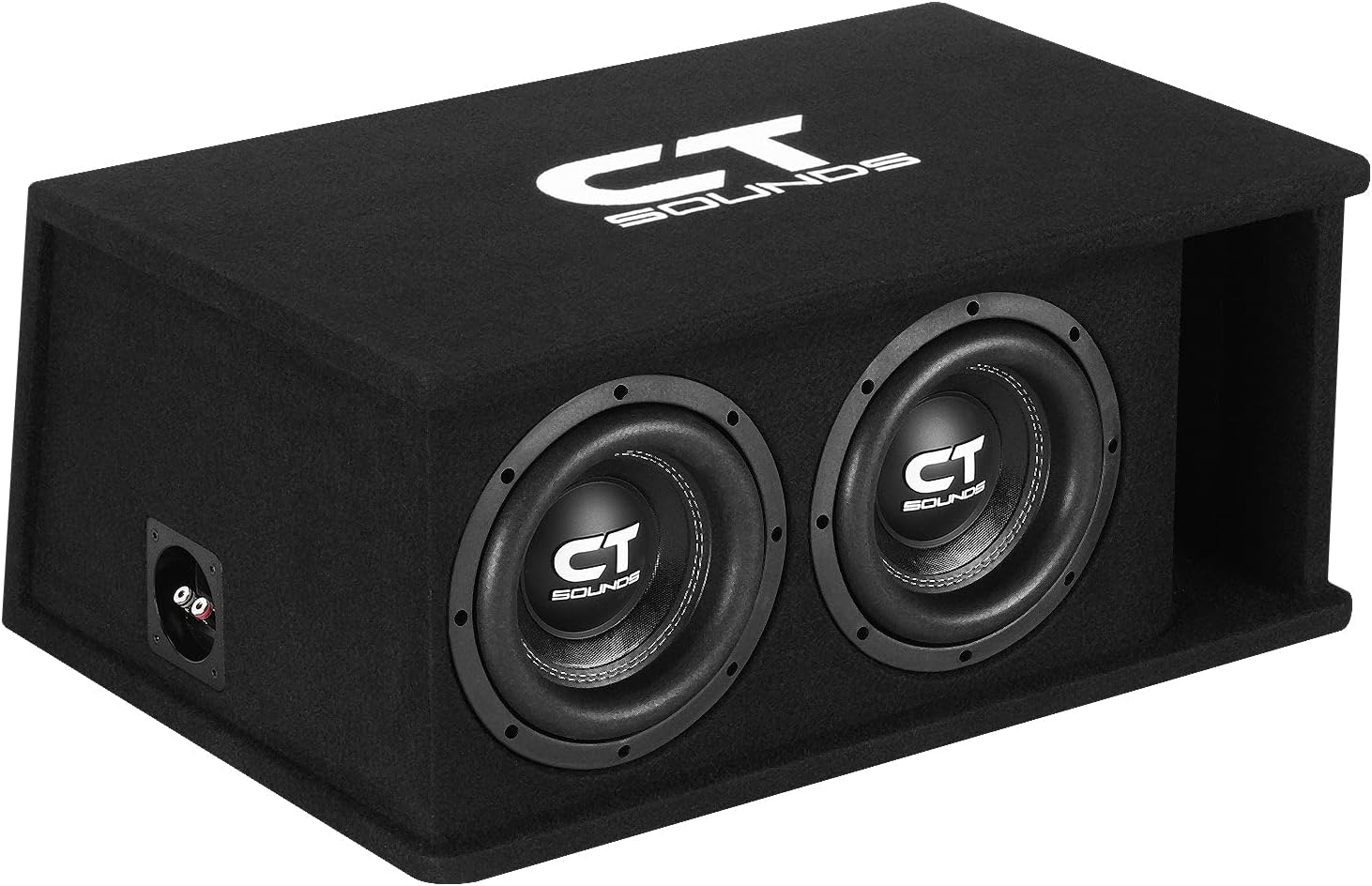 CT Sounds Dual 8 1600W Loaded Tropo Series Ported Car Subwoofer Box - TROPO-2X8D4