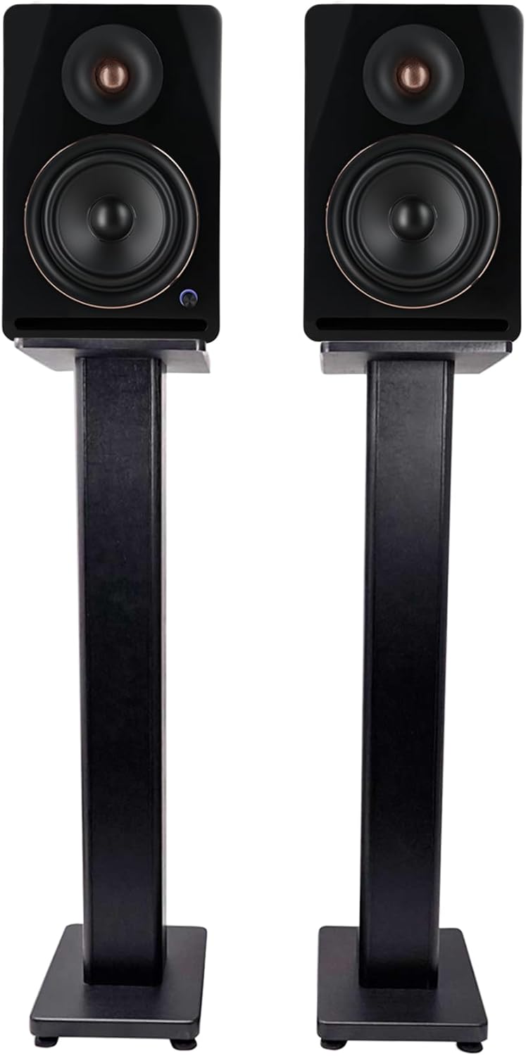 Rockville APM8B V2 Bundle: Pair 8 in Powered Studio Monitor Speakers USB Bluetooth