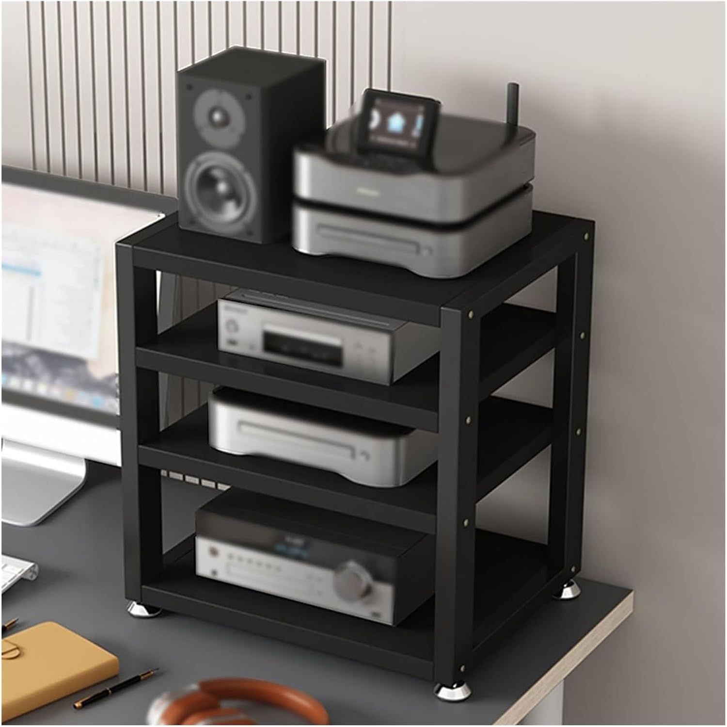 Small Stereo Receiver Stand For Home Audio
