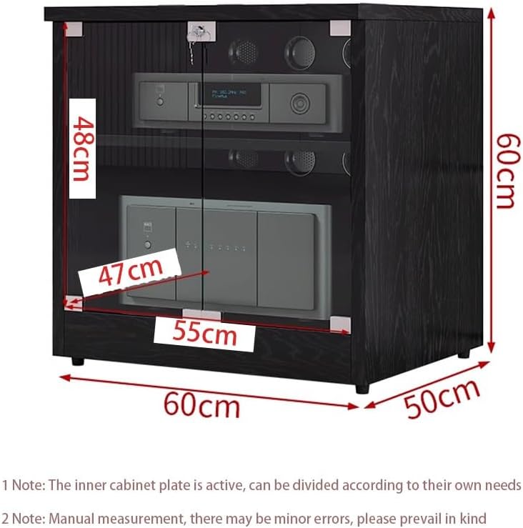 SXHJDY 2-Tier Media Storage Cabinet