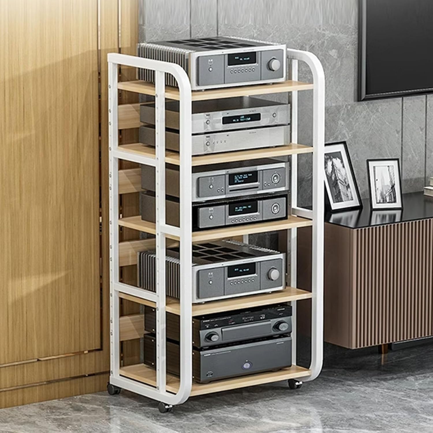 WUHUQN 5-Tier Audio-Video Media Stand