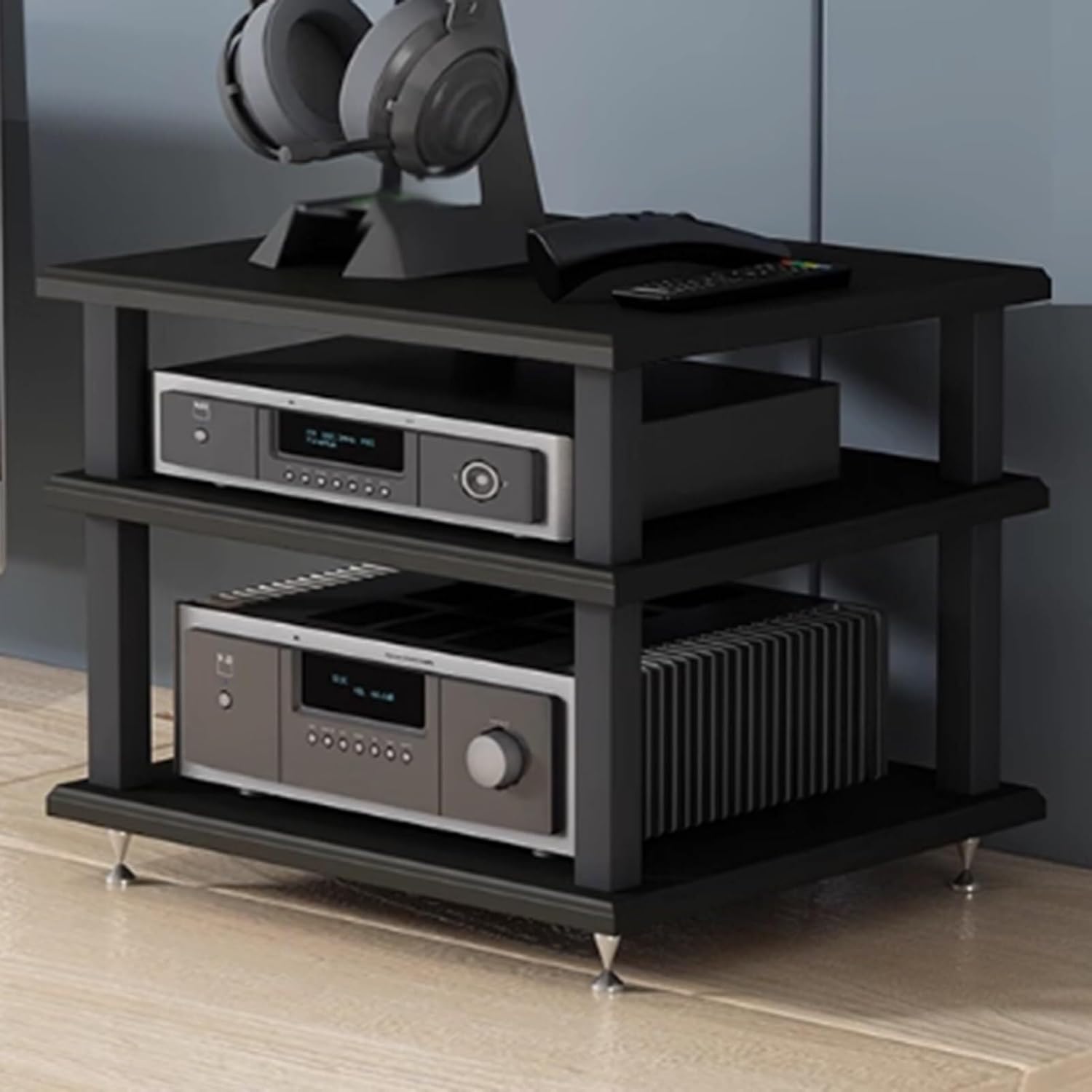 3-Tier Audio Media Rack