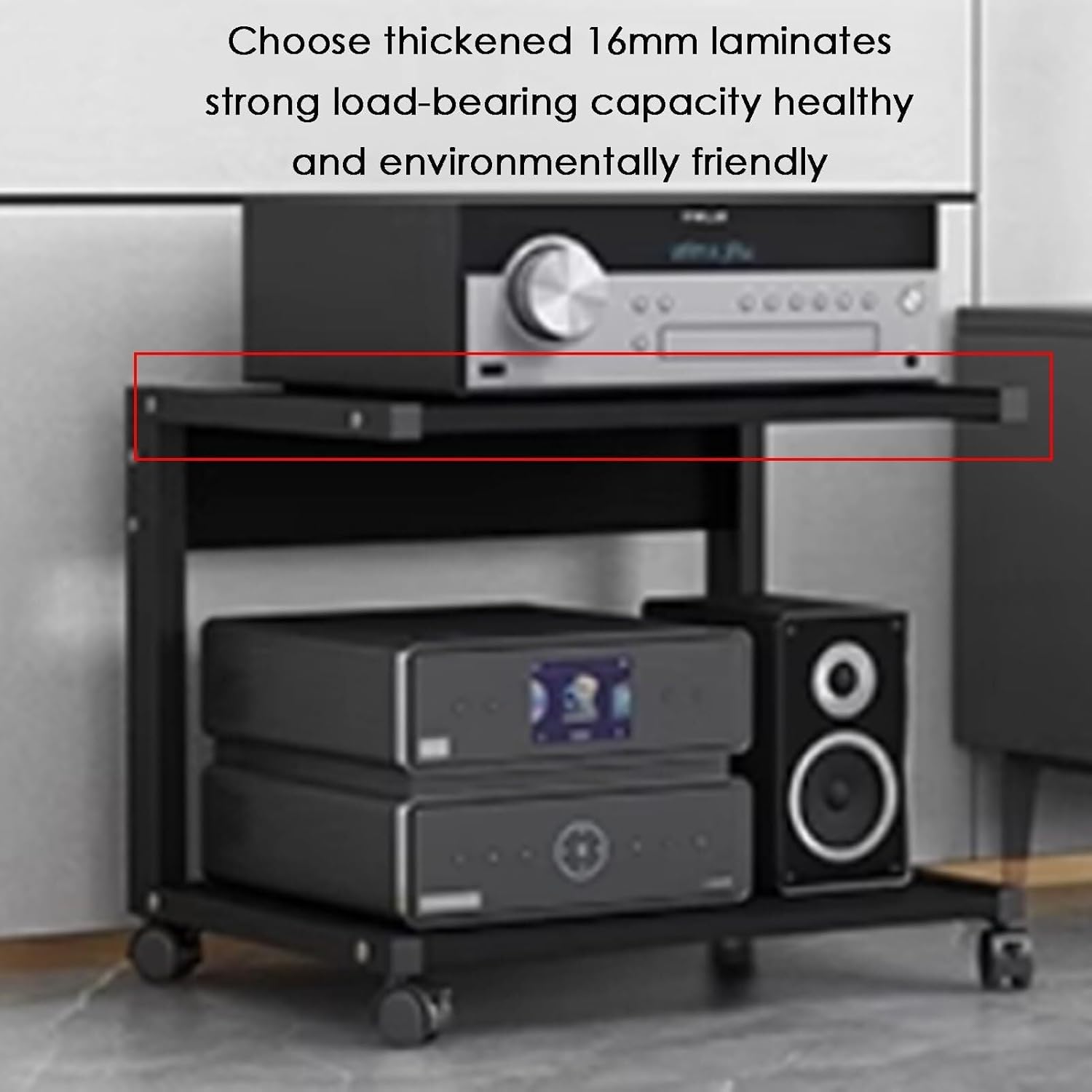 2-Tier Audio Media Rack