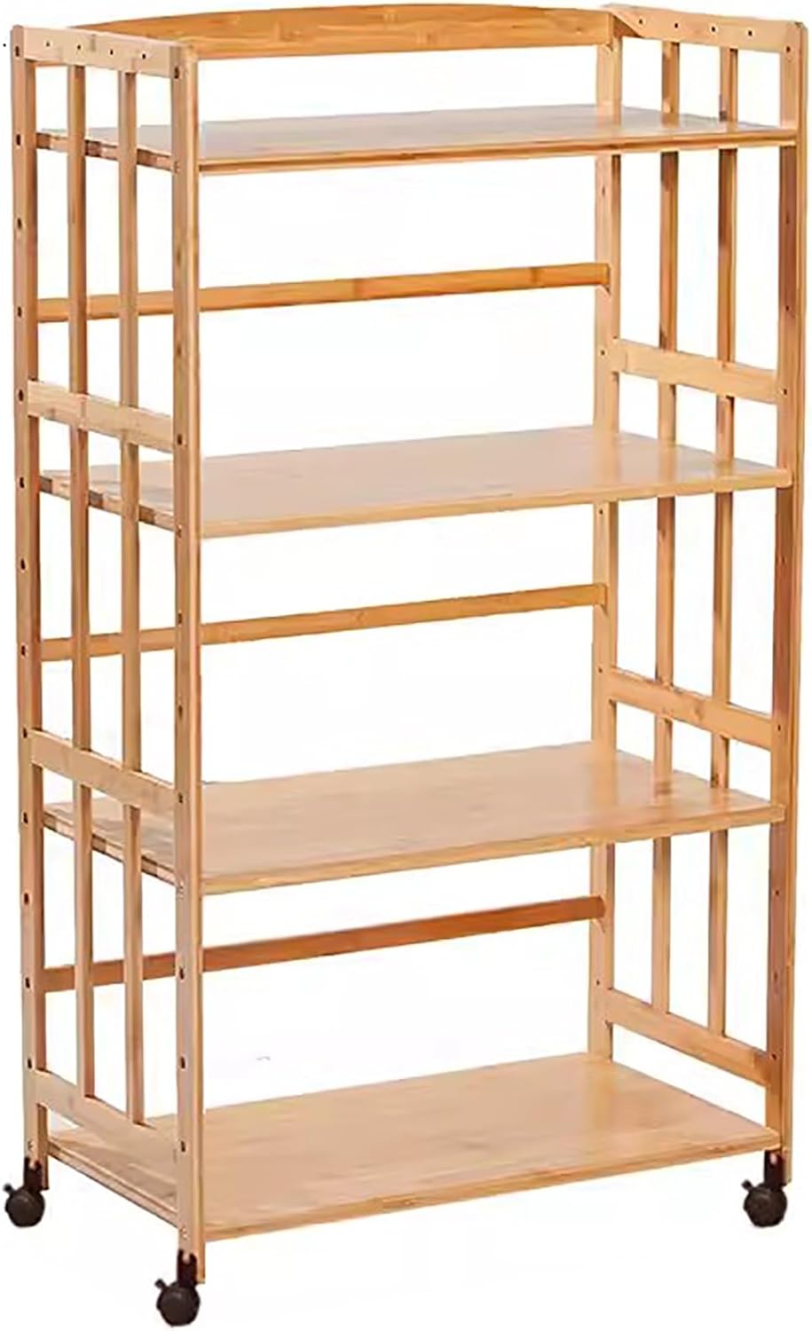 Movable Wooden Corner Shelf AV Media Stand