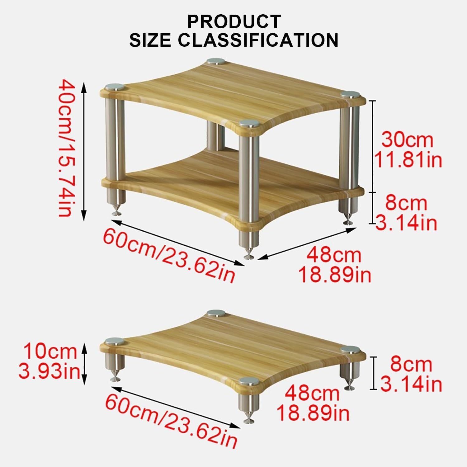 AV Media Stand Corner Shelf