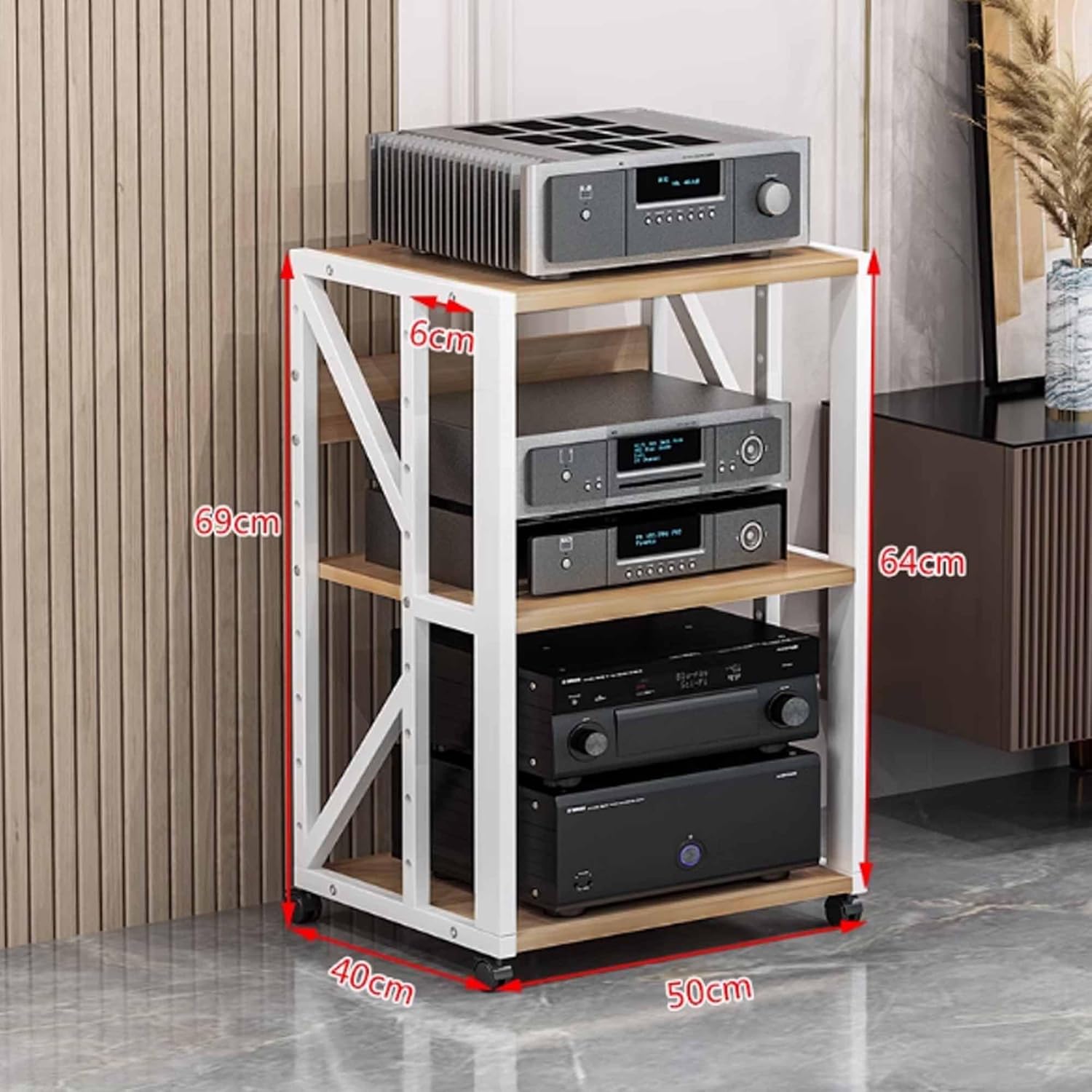 3/4/5-Tier AV Media Stand - Audio Video Shelving