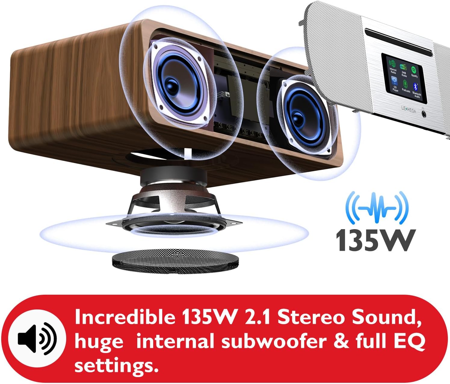 Lemega M5P Upgrade Internet Radio with CD Player