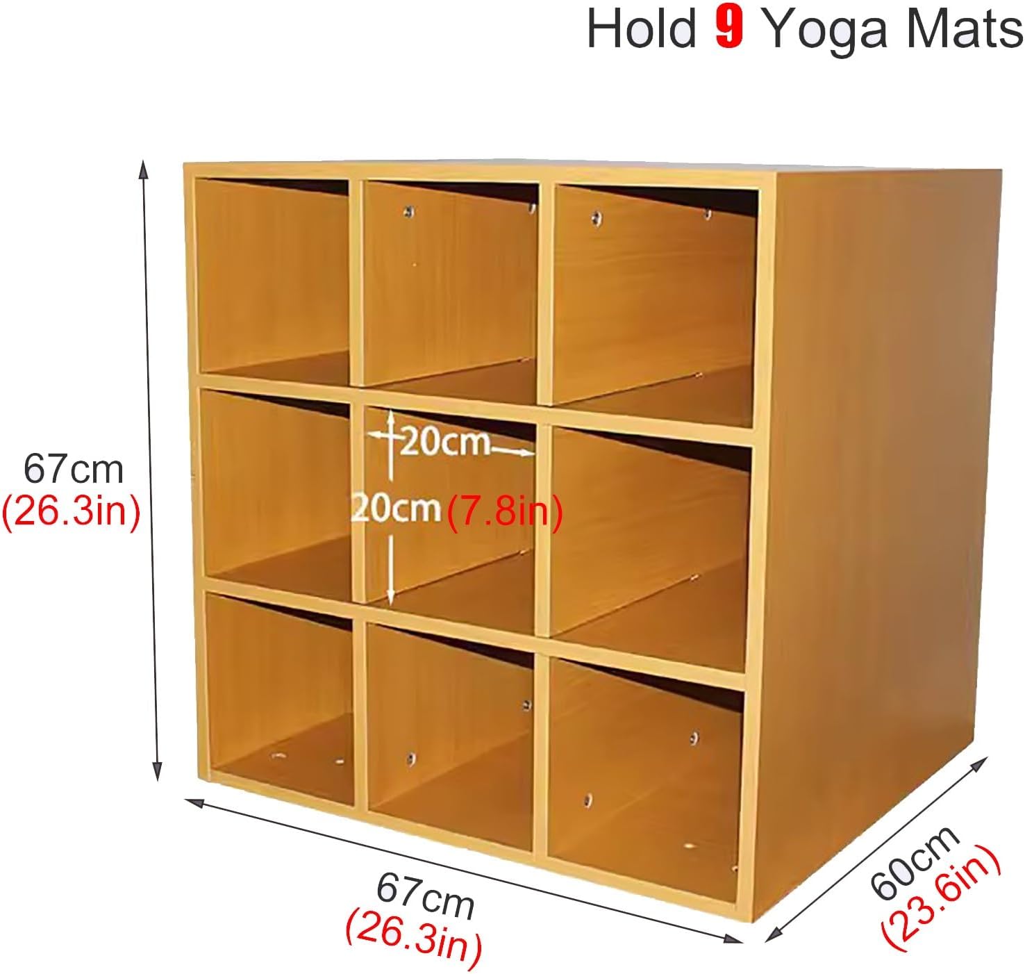 USZWBY Freestanding Yoga Mat Storage Rack