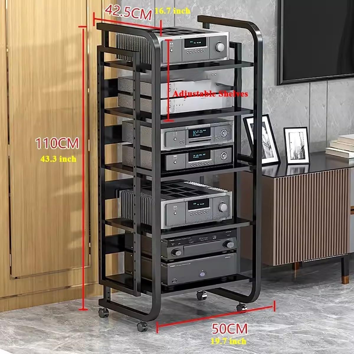 JINJIANNING Audio Video Component Rack