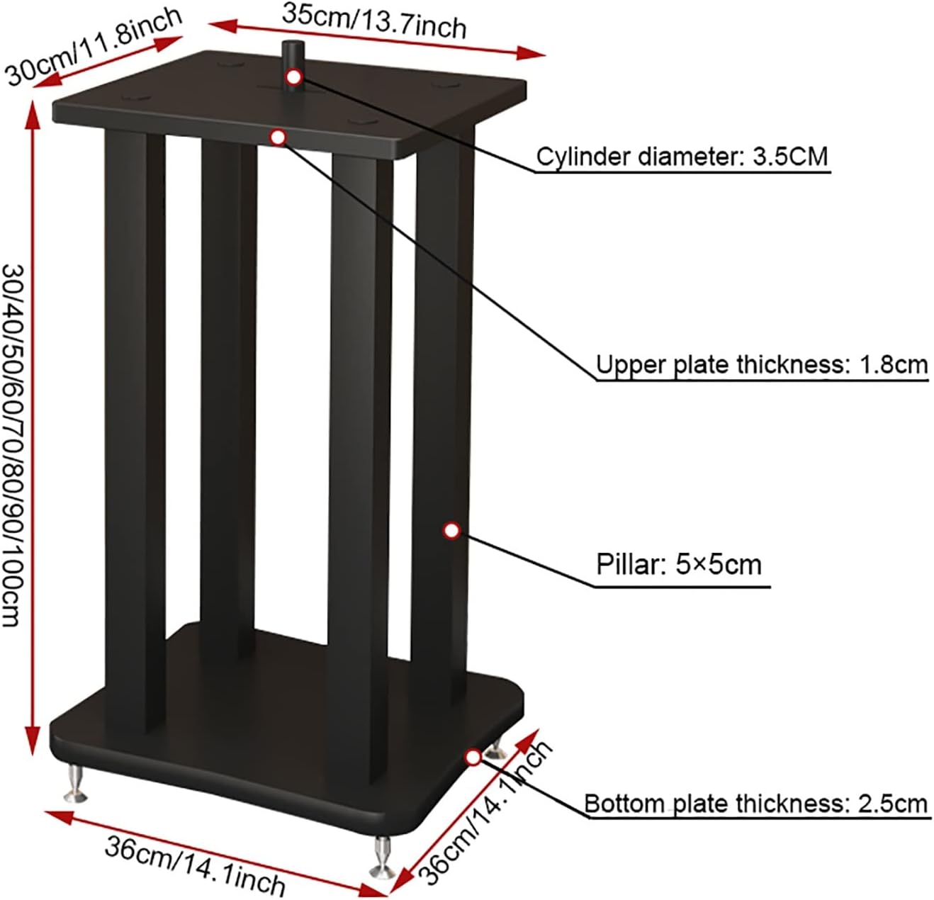 MIQXUAN Speaker Stands Speaker Stands