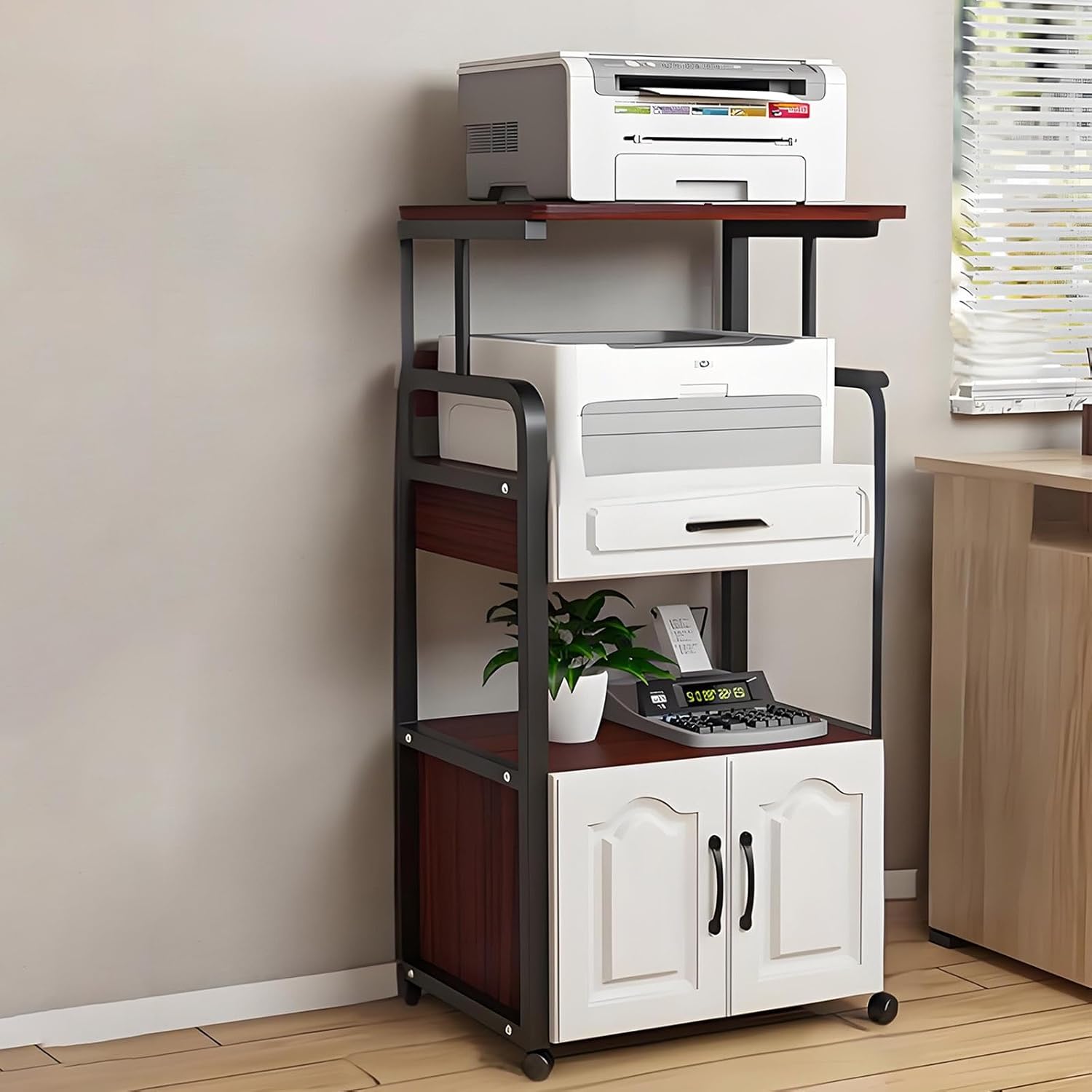 Modern Movable Record Player Stand