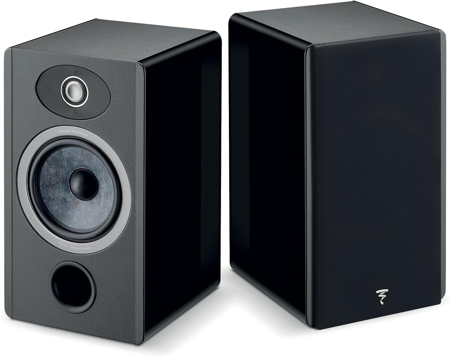 Focal Omada N°1 High-Fidelity Bookshelf Speakers (Black High Gloss) - Pair