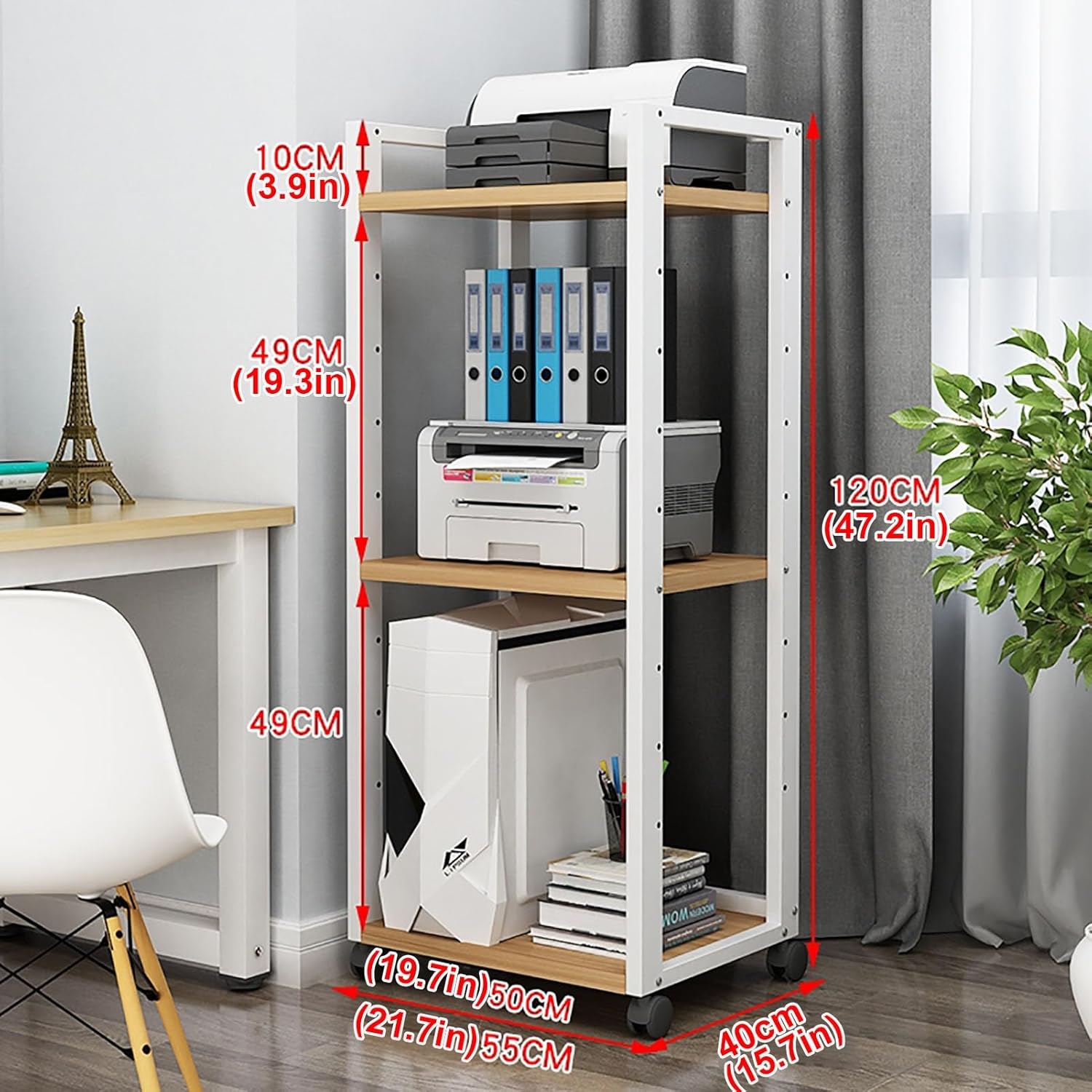 JIAHESHYP 3 Tier Media Stand Entertainment Center for TV