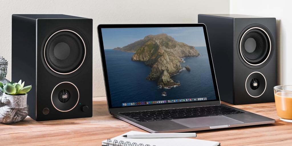 PSB Alpha AM3 Compact Powered Speakers - Black