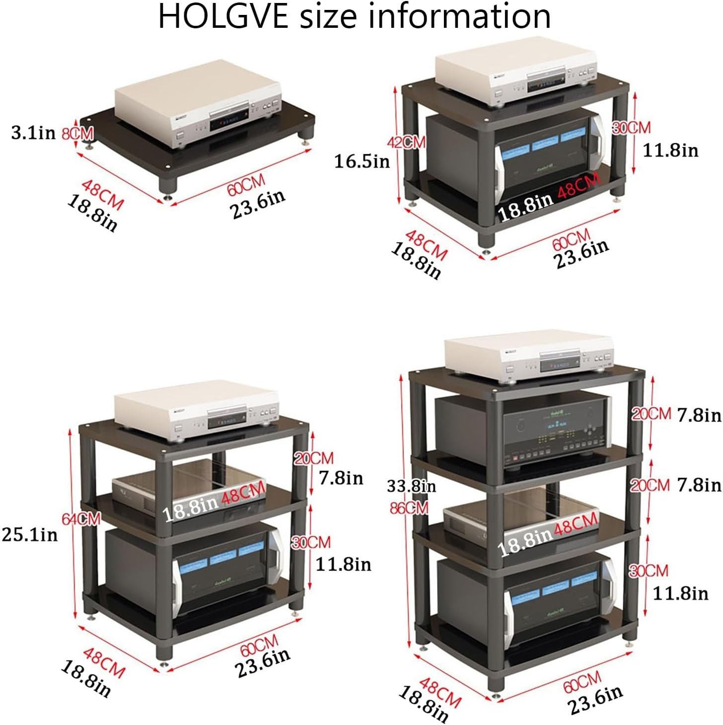 HOLGVE AV Media Stand