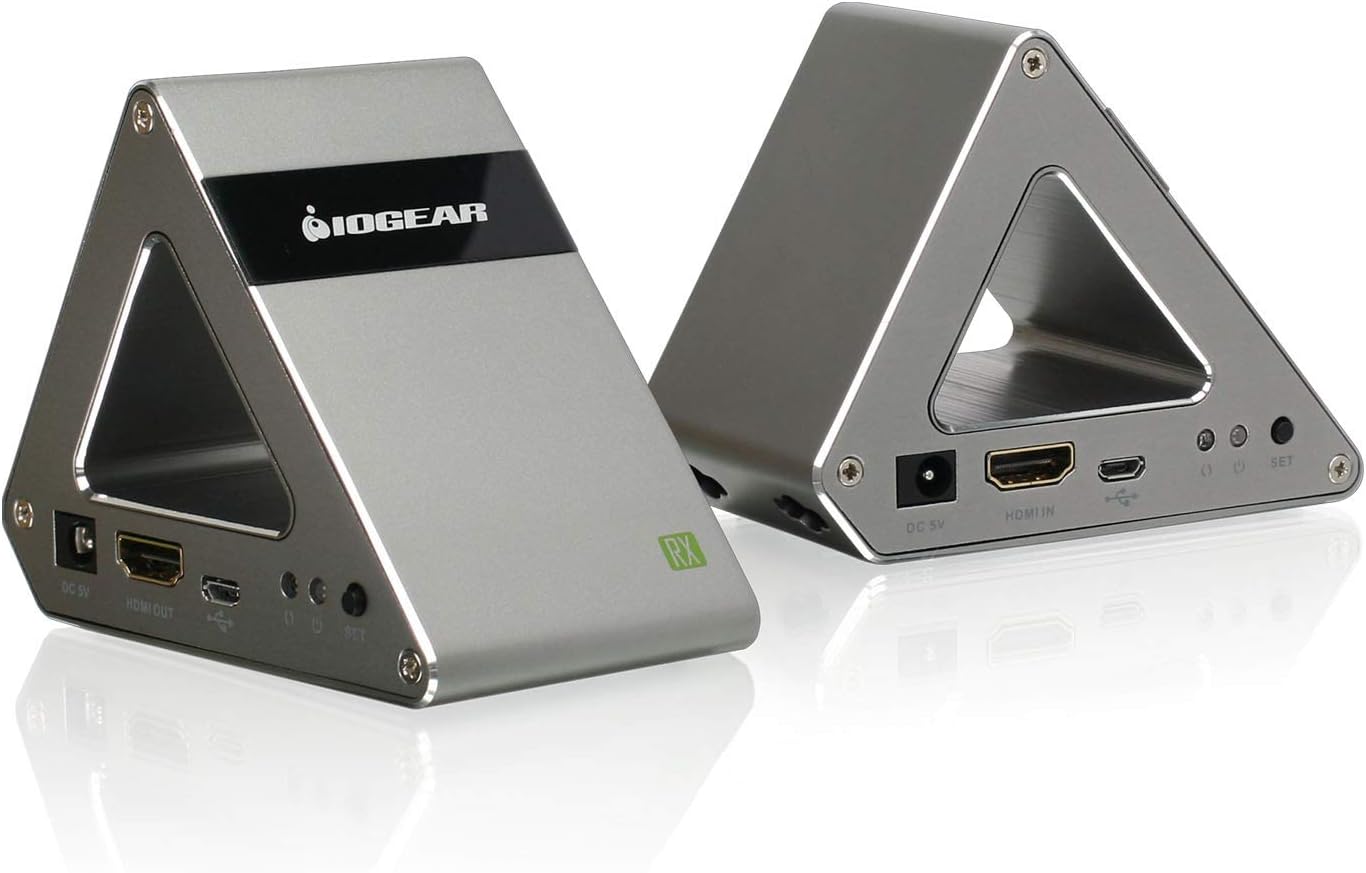 IOGEAR Wireless 4K UHD Ultra-Fast 60GHz HDMI Computer/TV/Projector for Uncompressed Audio/Video Streaming - GW4K30GH60