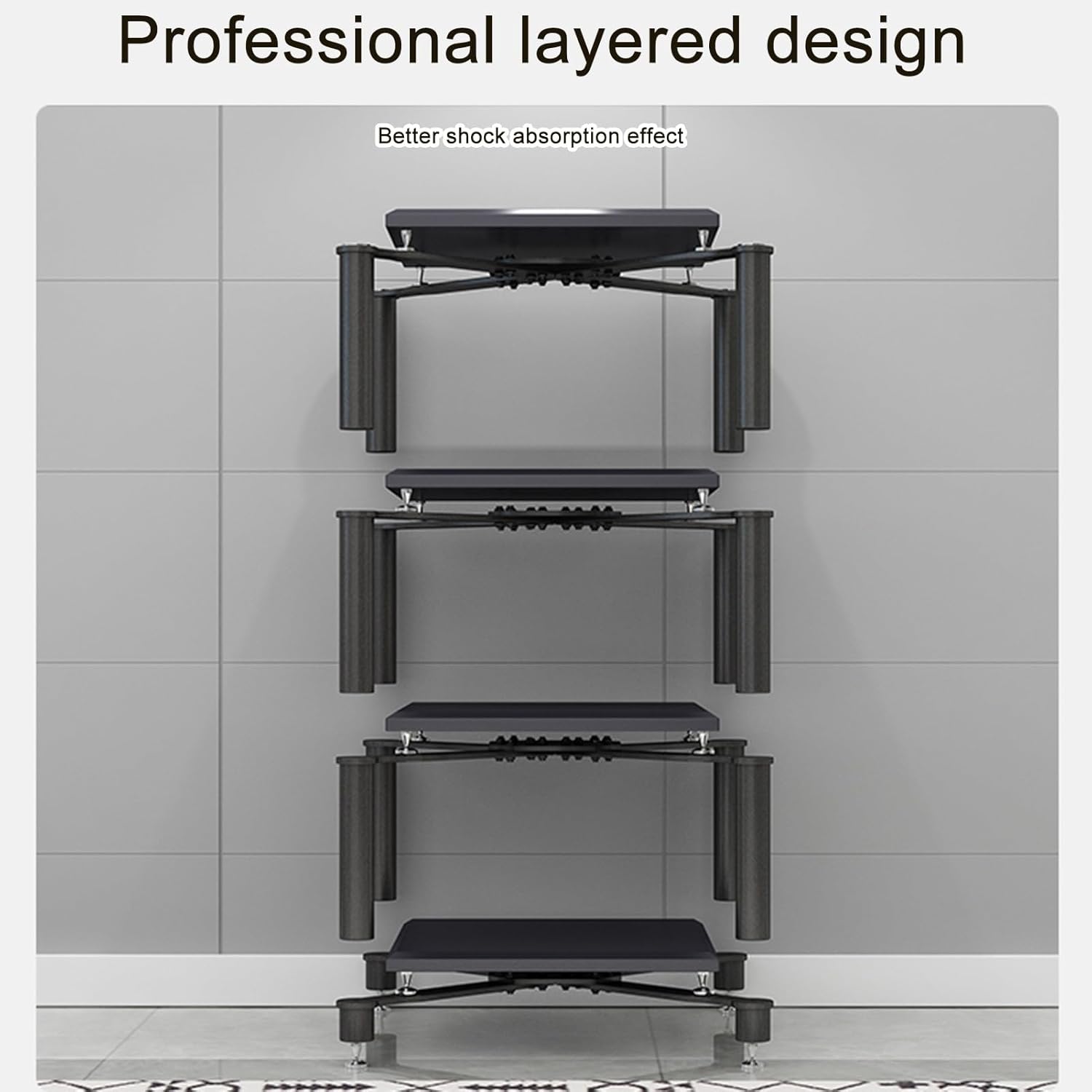 YQMHEZ Open Audio Rack Component Cabinet