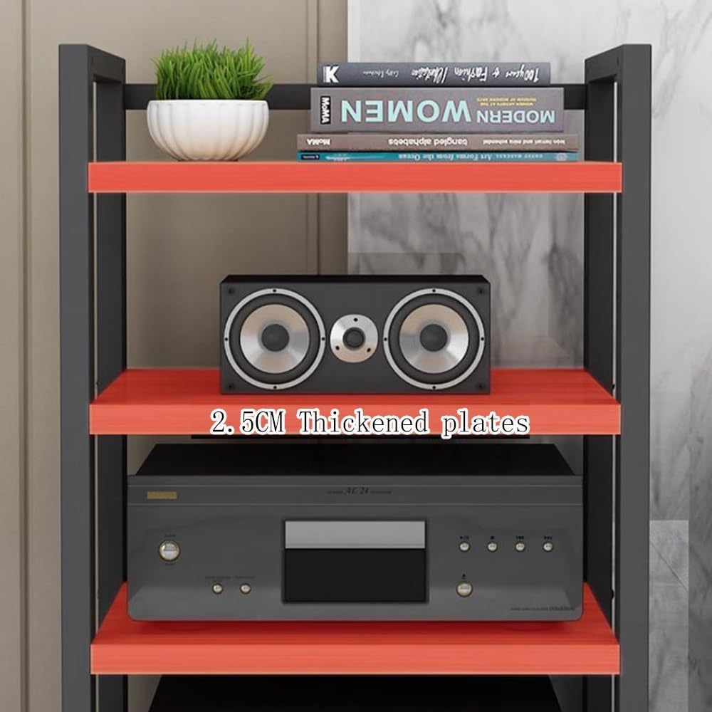 BIUBPW Media Stand Audio Rack 5-Tier AV Media Stand