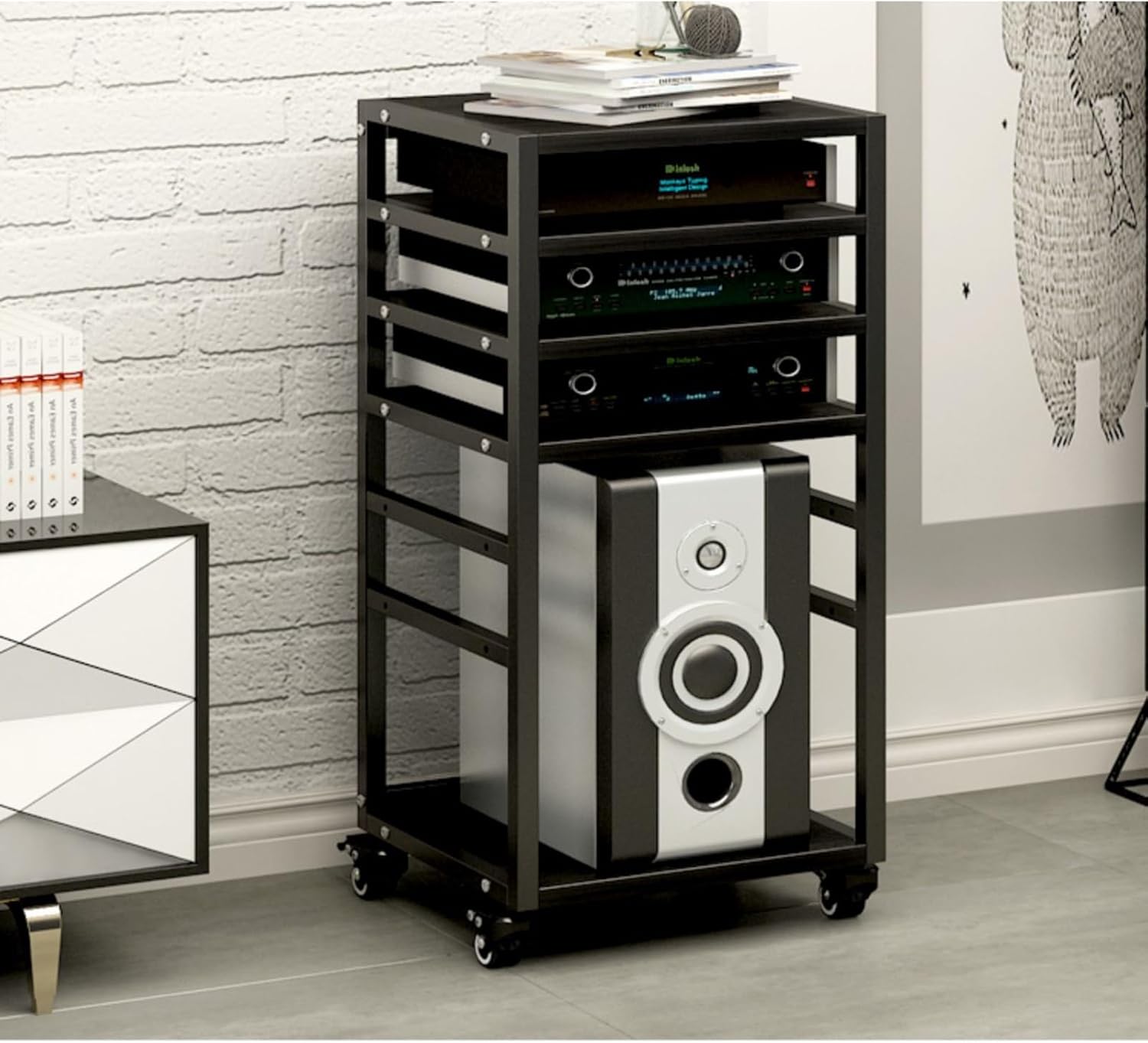 YLQFGUVWK Media Storage Rack