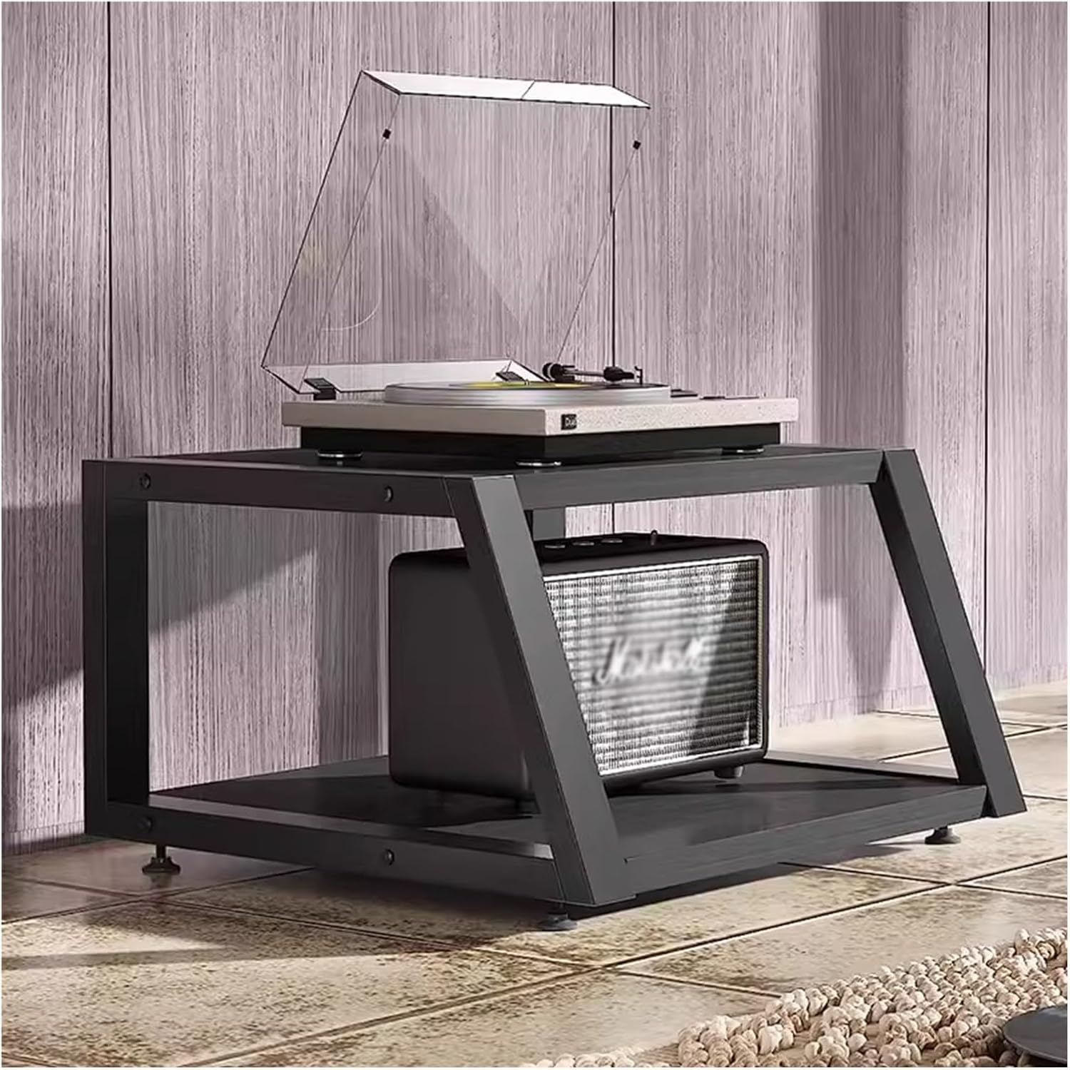 Audio Component Rack Tower Media Stereo Stand Equipment Shelves 2 3 4 Tier