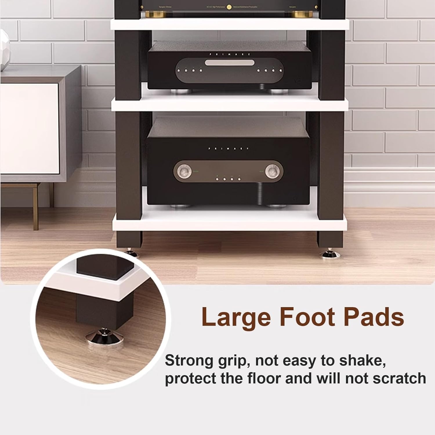 YIFAIIX 4-Tiers AV Media Stand