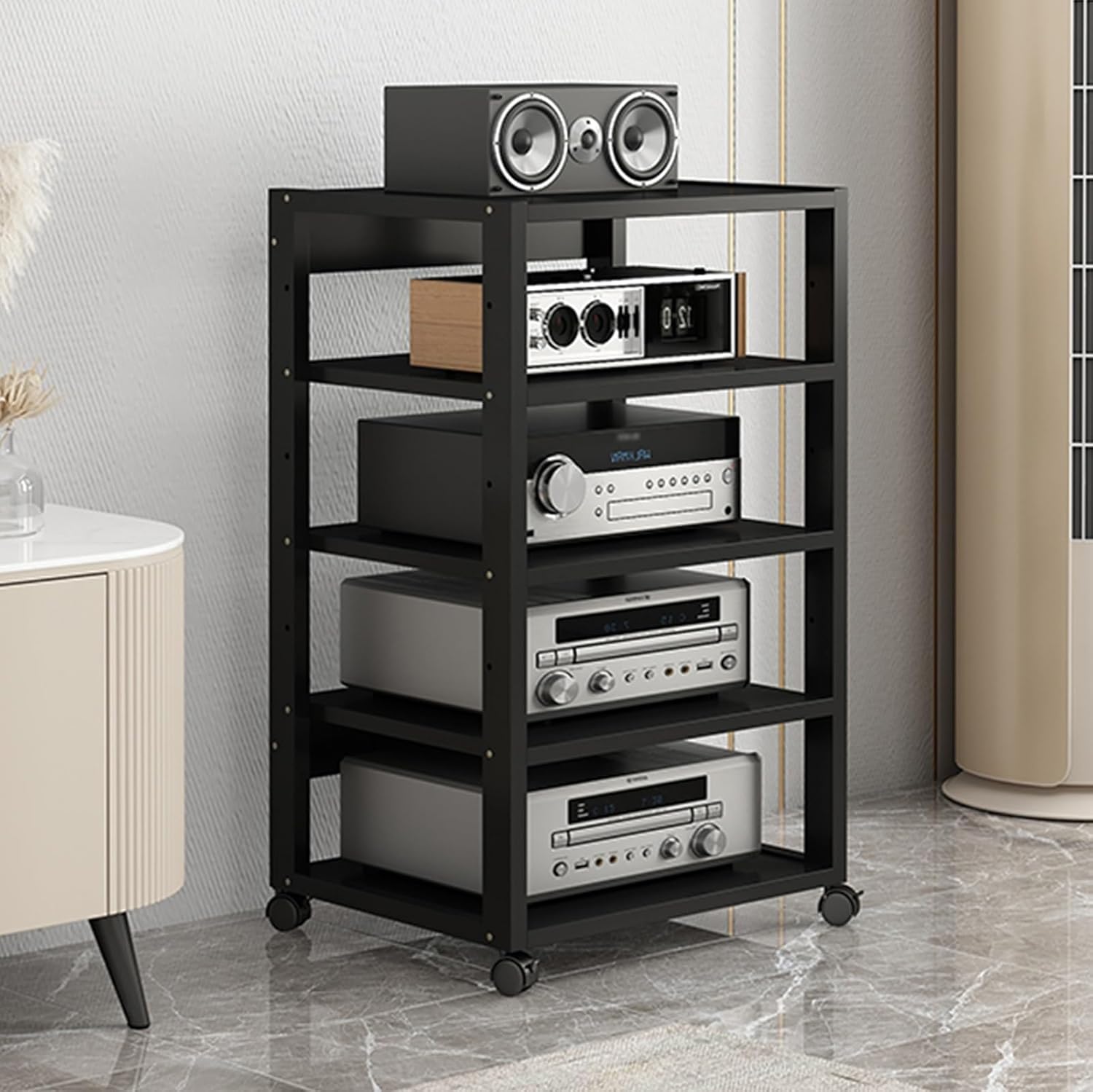 WUHUQN Multi-Coloured 4/5-Tier Modern AV Cabinet