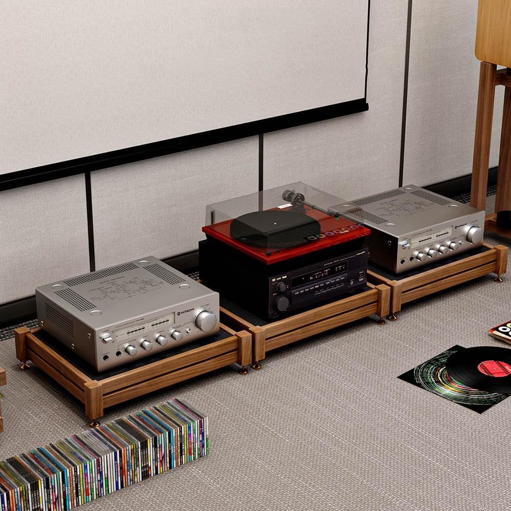 ZYXQQJ 1 Tier Hi-Fi Rack AV Media Stand