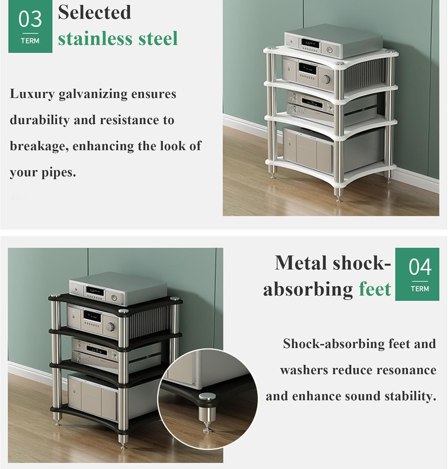 Diodceraic 1/2/3/4 Tier av Media Stand