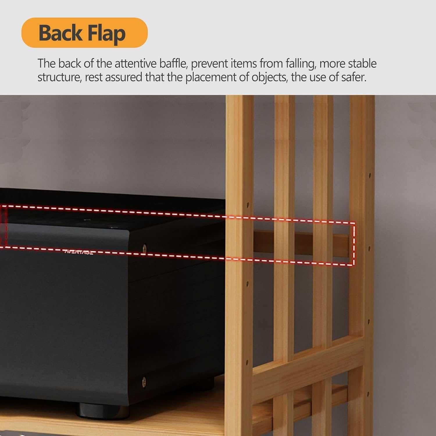 PPOIUYK Large Capacity Audio Rack Media Stand