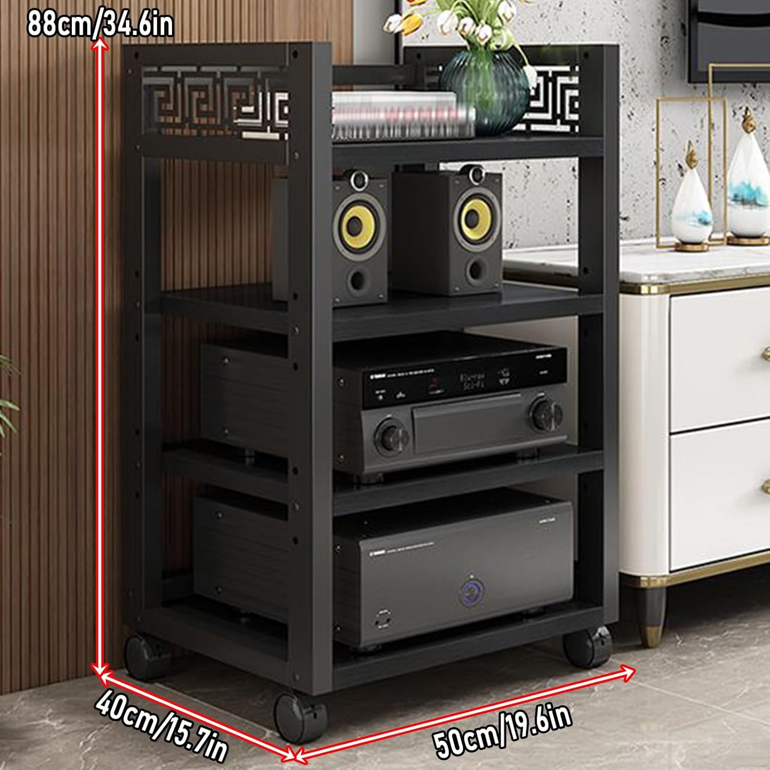 LYXWGRZD 4-Tier Media Stand