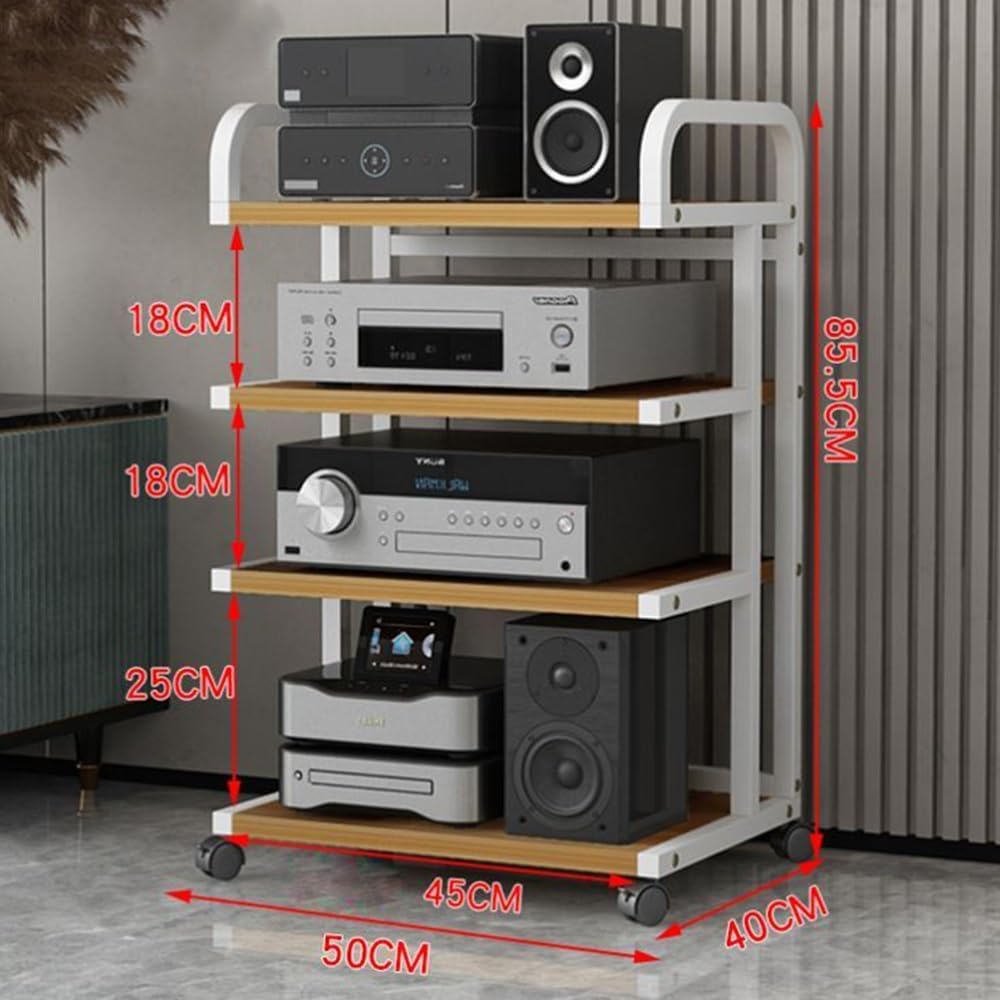 OUKEJNM 3/4/5 Shelf Audio Stereo Rack