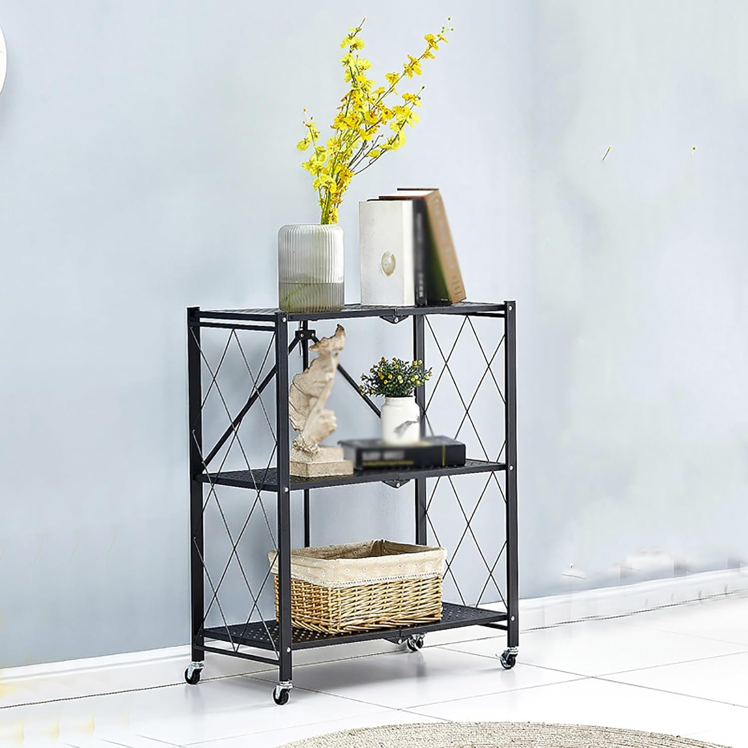 Corner TV Stand Media Cabinet with Audio-Visual Shelving