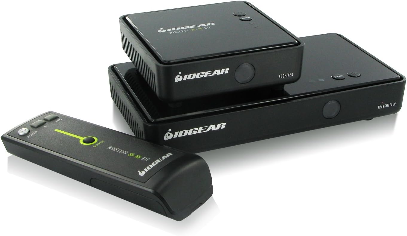 IOGEAR Wireless 3D Digital Kit with Full HD 1080P and 5.1 Channel Digital Audio