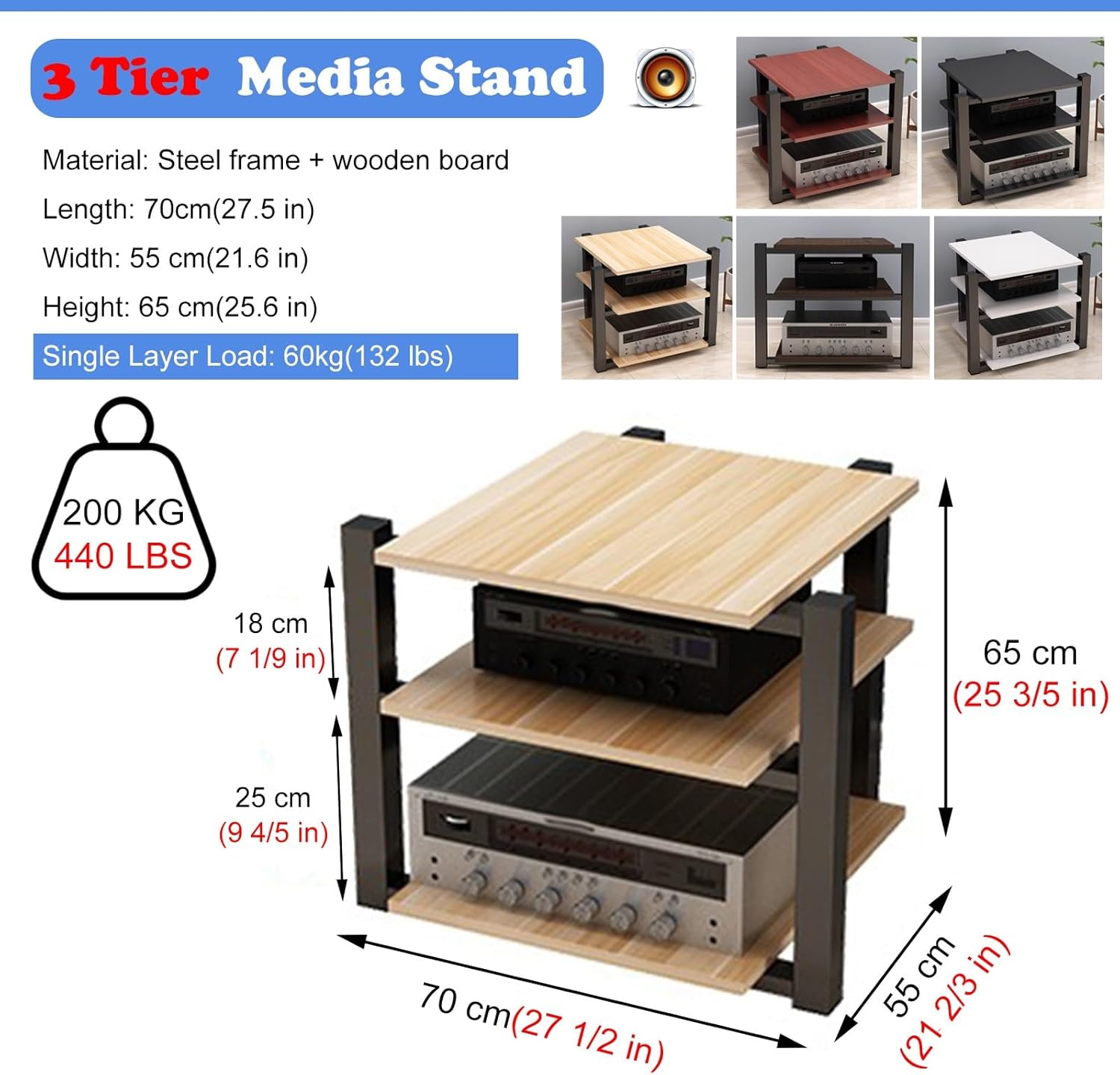 RENLXFI Media Stands for Living Room