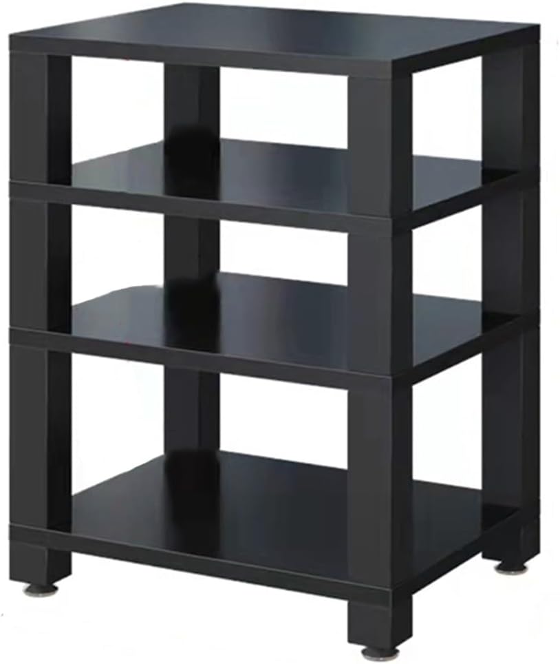YLQFGUVWK 4 Layer Media Stand Audio/Video Stand CD Player Stand Stereo Component Storage Cabinet for Entertainment Stereo Components for Home/Office/Theater(Color- 3)