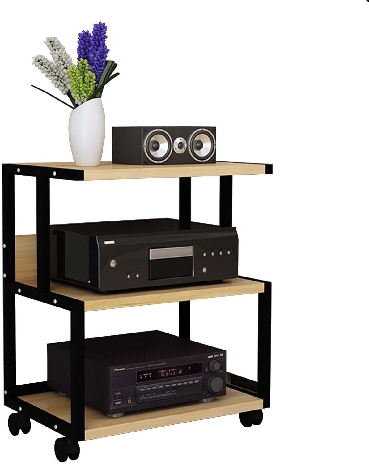 YLQFGUVWK 3 Tier AV Media Cabinet Bracket Assembly Cabinet