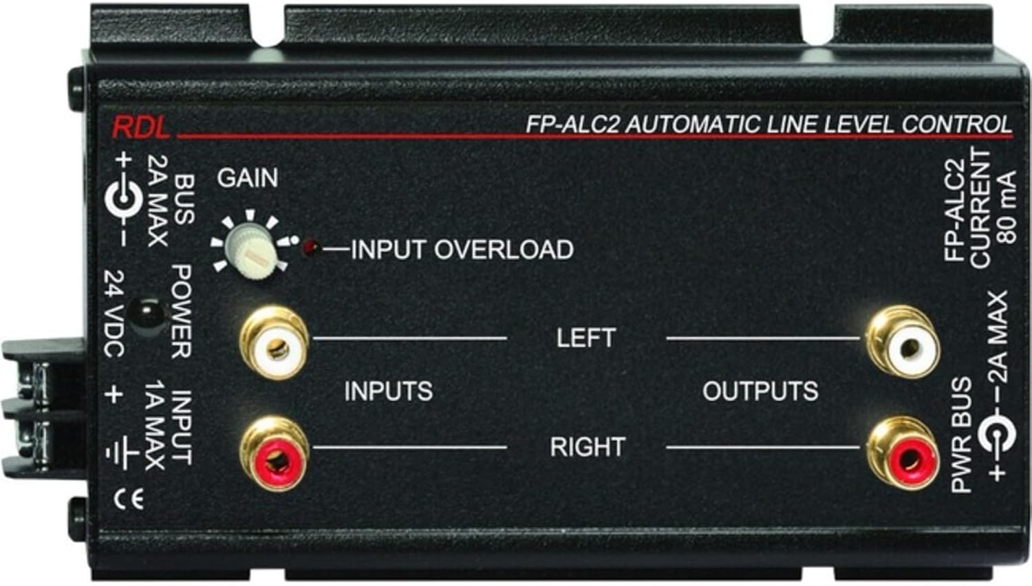 Radio Design Labs (RDL) - FP-ALC2 - RDL Automatic Level Control - Stereo - RCA Jacks - 20 kHz - 20 Hz to 20 kHz