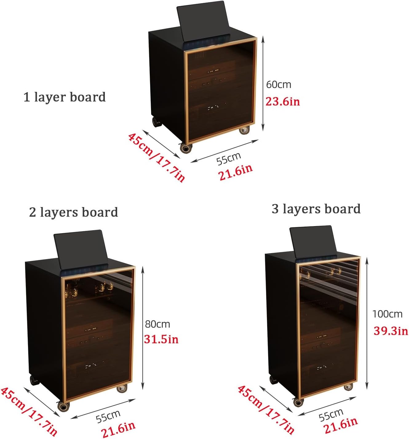 JIAOCKJIAO Media Storage Cabinet