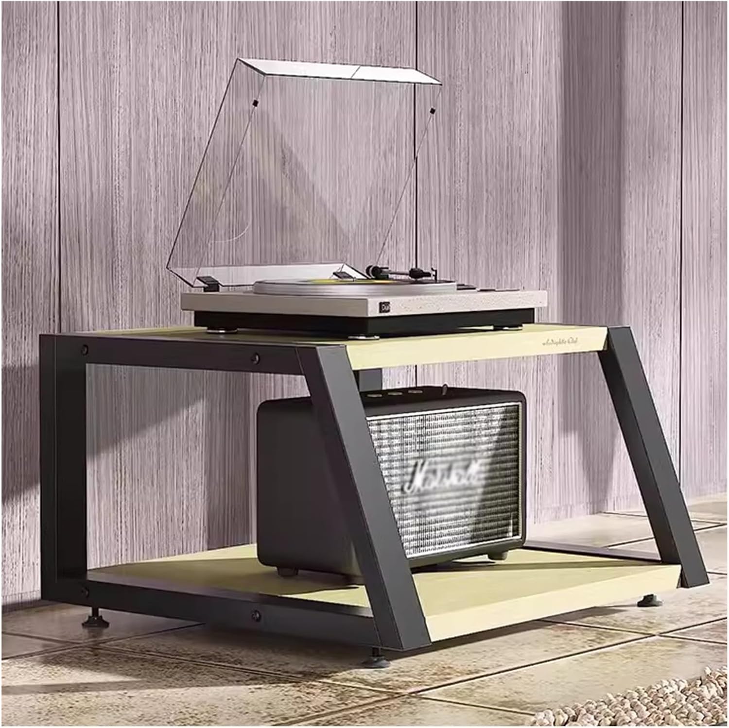 Audio Component Rack Tower Media Stereo Stand Equipment Shelves 2 3 4 Tier