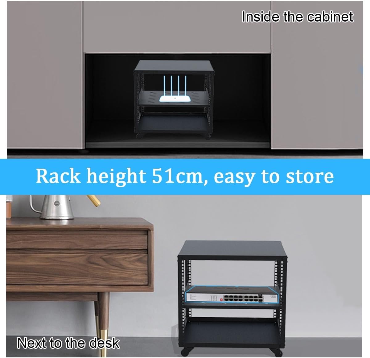 Av Media Stand With Wheels